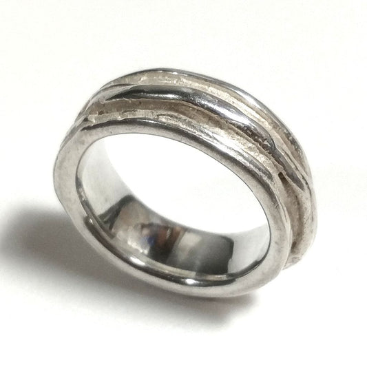 Anello fascia in argento 925 Anello d'argento | GIOIELLI ARGENTO | FASCIA satinata