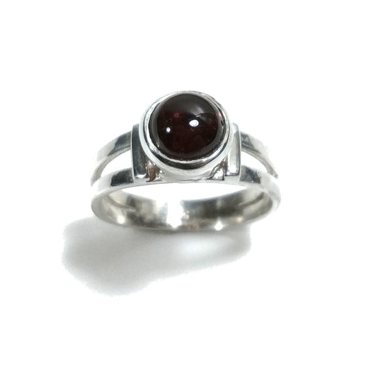 Anello con pietra in argento 925 con Granato | GIOIELLI IN ARGENTO