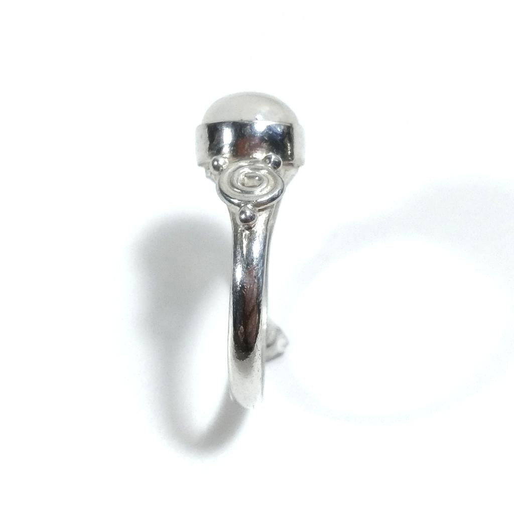 Anello con pietra in argento 925 con Pietra di luna | GIOIELLI IN ARGENTO