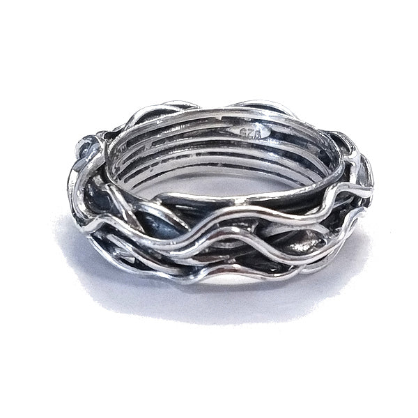 ANELLO etnico WIRED in argento 925 ANELLO artigianale | ANELLO ARGENTO | Filo della vita