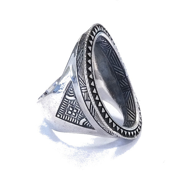 ANELLO etnico DULARI in argento 925 ANELLO artigianale | ANELLO ARGENTO