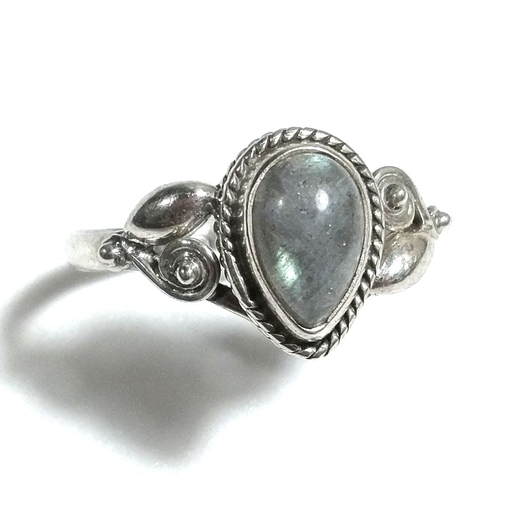 Anello con pietra in argento 925 con Labradorite | GIOIELLI ETNICI