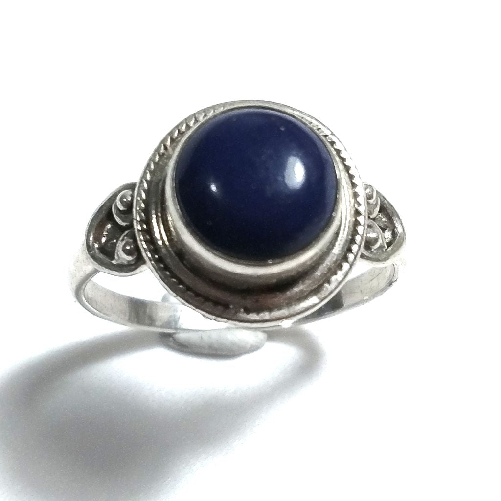 Anello con pietra in argento 925 con Lapislazzuli | GIOIELLI ETNICI