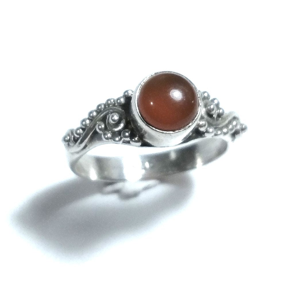 ANELLO ETNICO in argento 925 con Lapislazzuli, Corniola | GIOIELLI IN ARGENTO