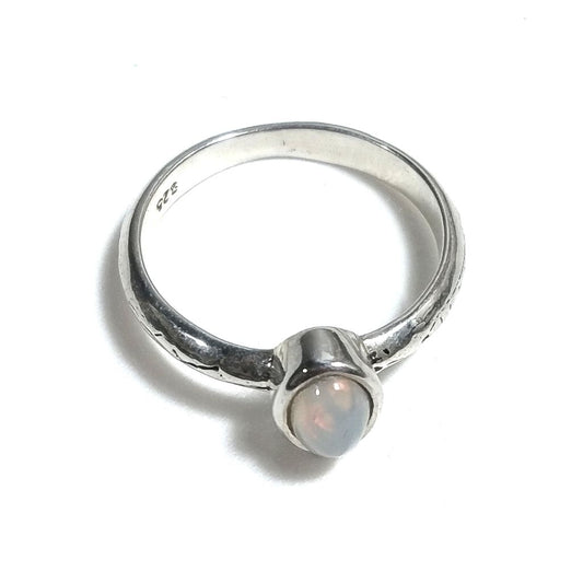 Anello con pietra in argento 925 con Opale | ANELLI ARGENTO