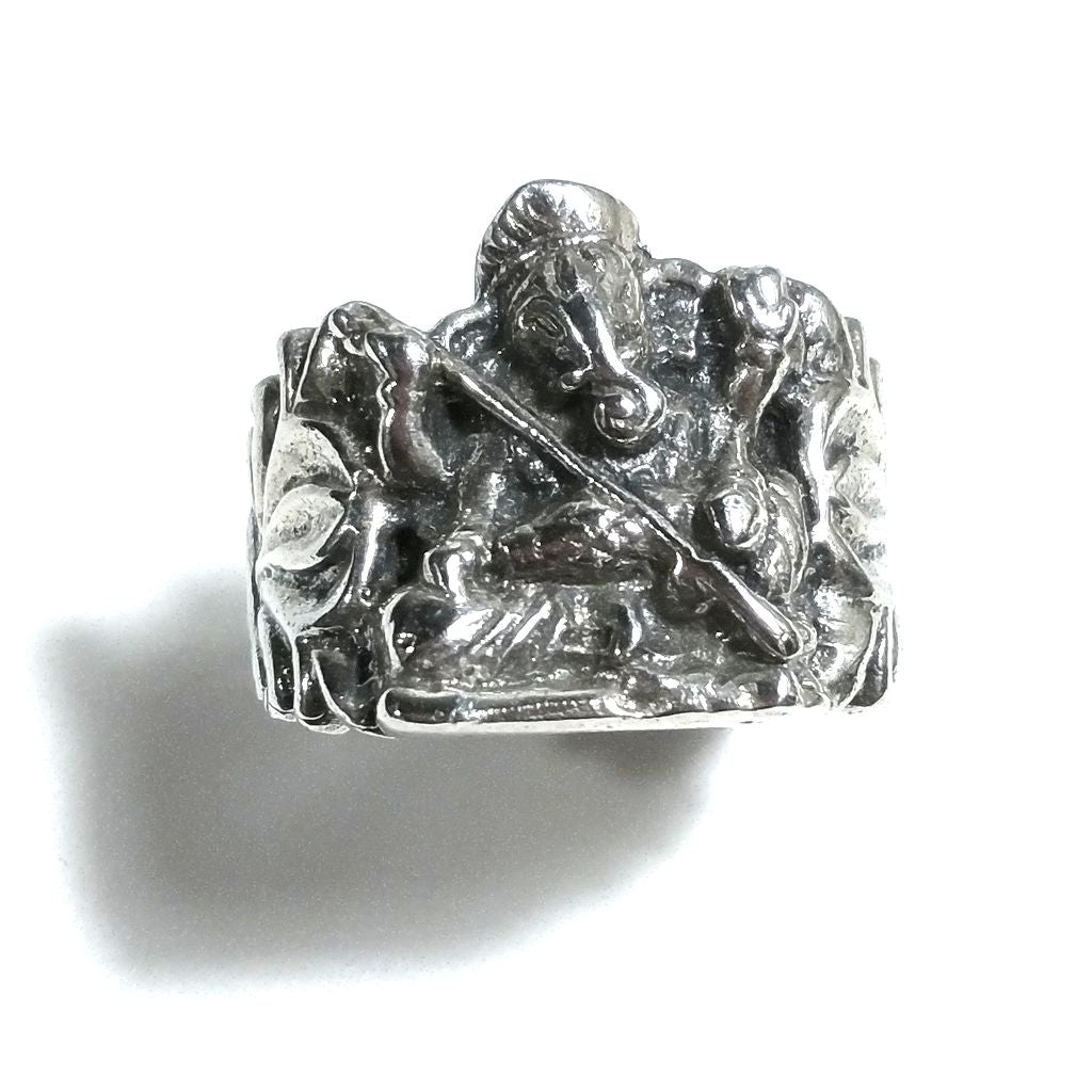 ANELLO ETNICO in argento 925 con GANESH | GIOIELLI ETNICI