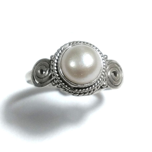 Anello con pietra in argento 925 con Perla | GIOIELLI ETNICI