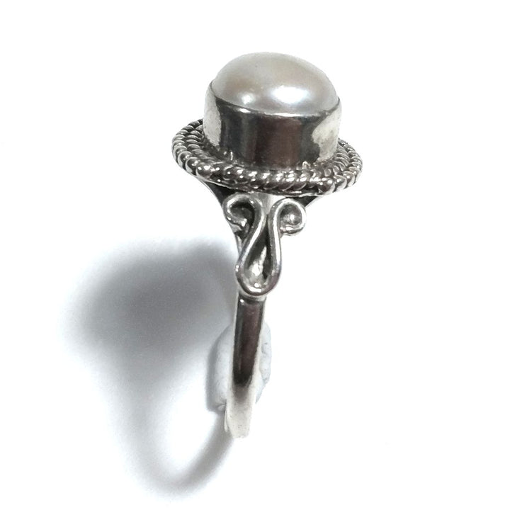Anello con pietra in argento 925 con Perla | GIOIELLI ETNICI