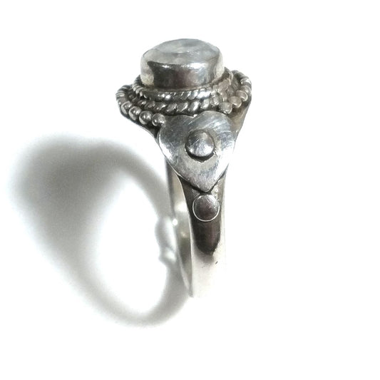 Copia del Anello con pietra in argento 925 con PIETRA DI LUNA | GIOIELLI ETNICI