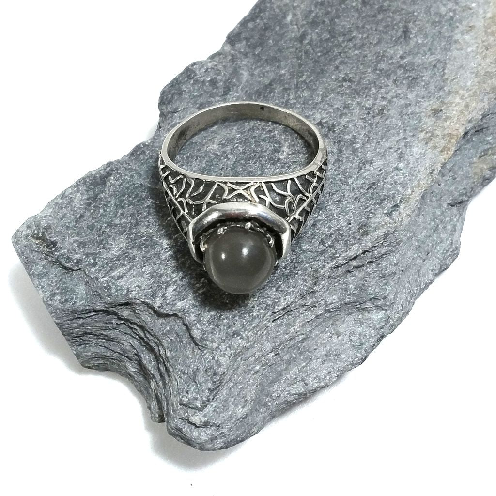 Anello con pietra in argento 925 con Avventurina | GIOIELLI IN ARGENTO | Etnico