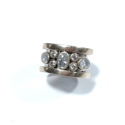 Anello fascia in argento 925 ANELLO artigianale Zircone | ANELLI ARGENTO – immagine8
