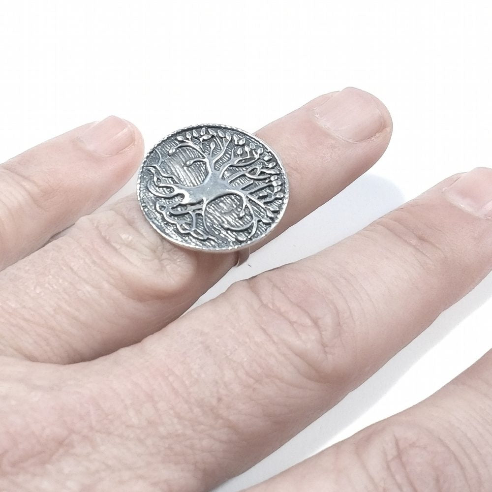 ANELLO artigianale in argento 925 - Albero della vita – immagine3
