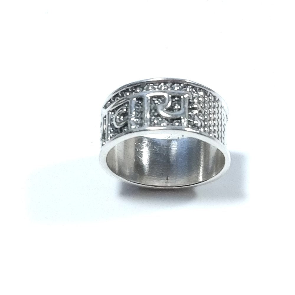 Anello artigianale a fascia in argento 925 - MUDASHA – immagine6