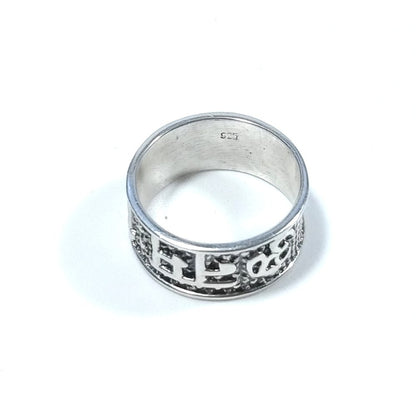 Anello artigianale a fascia in argento 925 - MUDASHA – immagine5