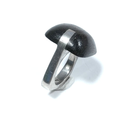 WOOD – Anello in Argento e Mogano – immagine4