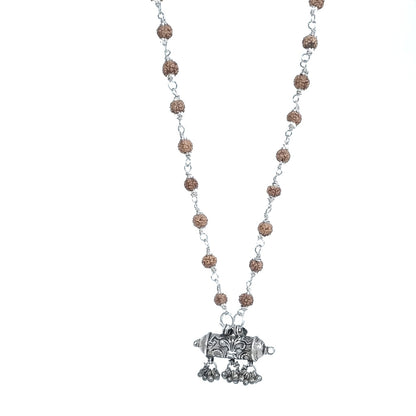 Collana ETNICA Japa Mala - 54 Rudraksha 5 mukhi – immagine6