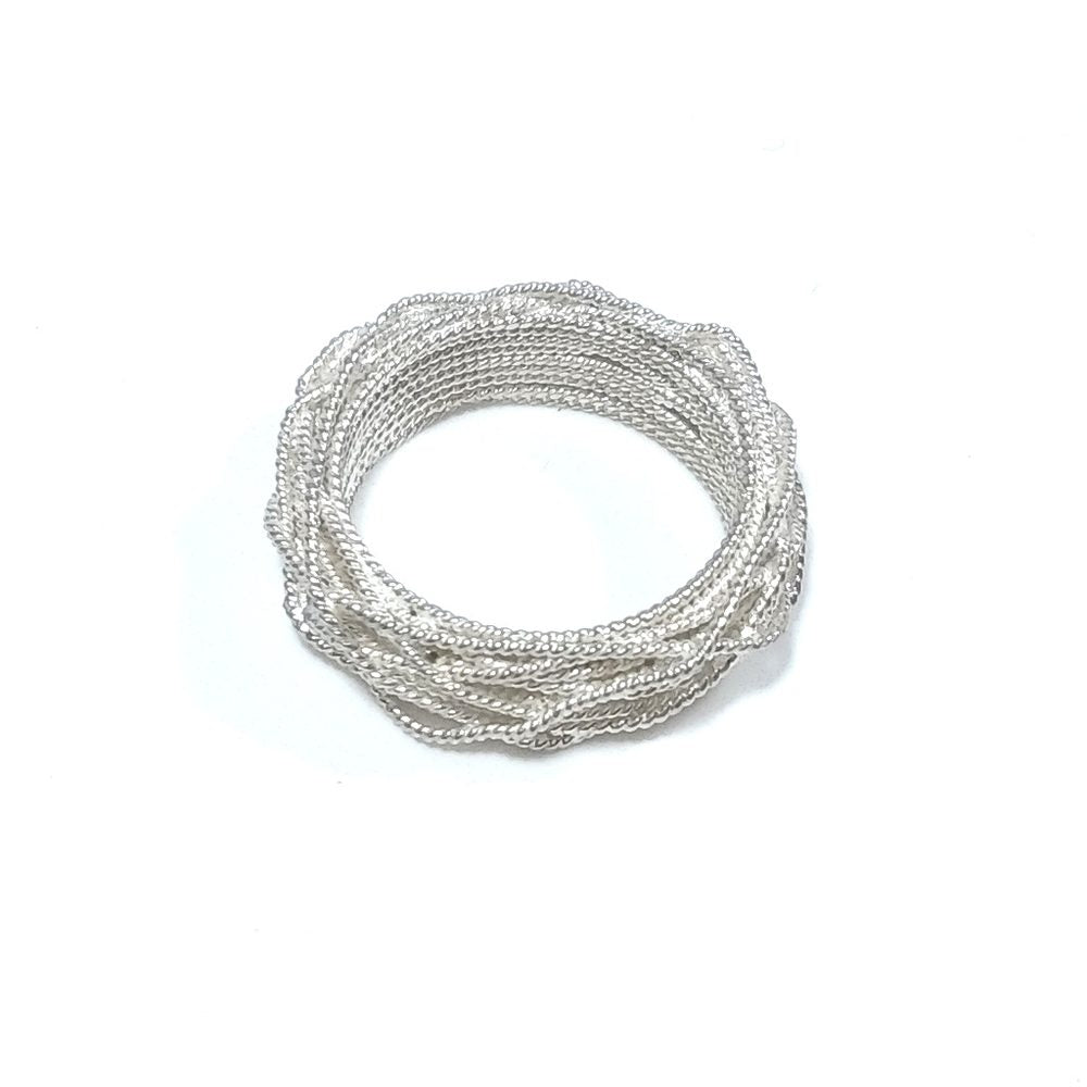 Anello fascia in argento 925 ANELLO artigianale | PEZZO UNICO – immagine3