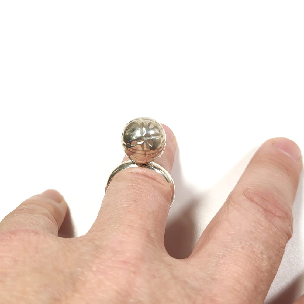 Anello fede in argento 925 ANELLO artigianale – immagine6