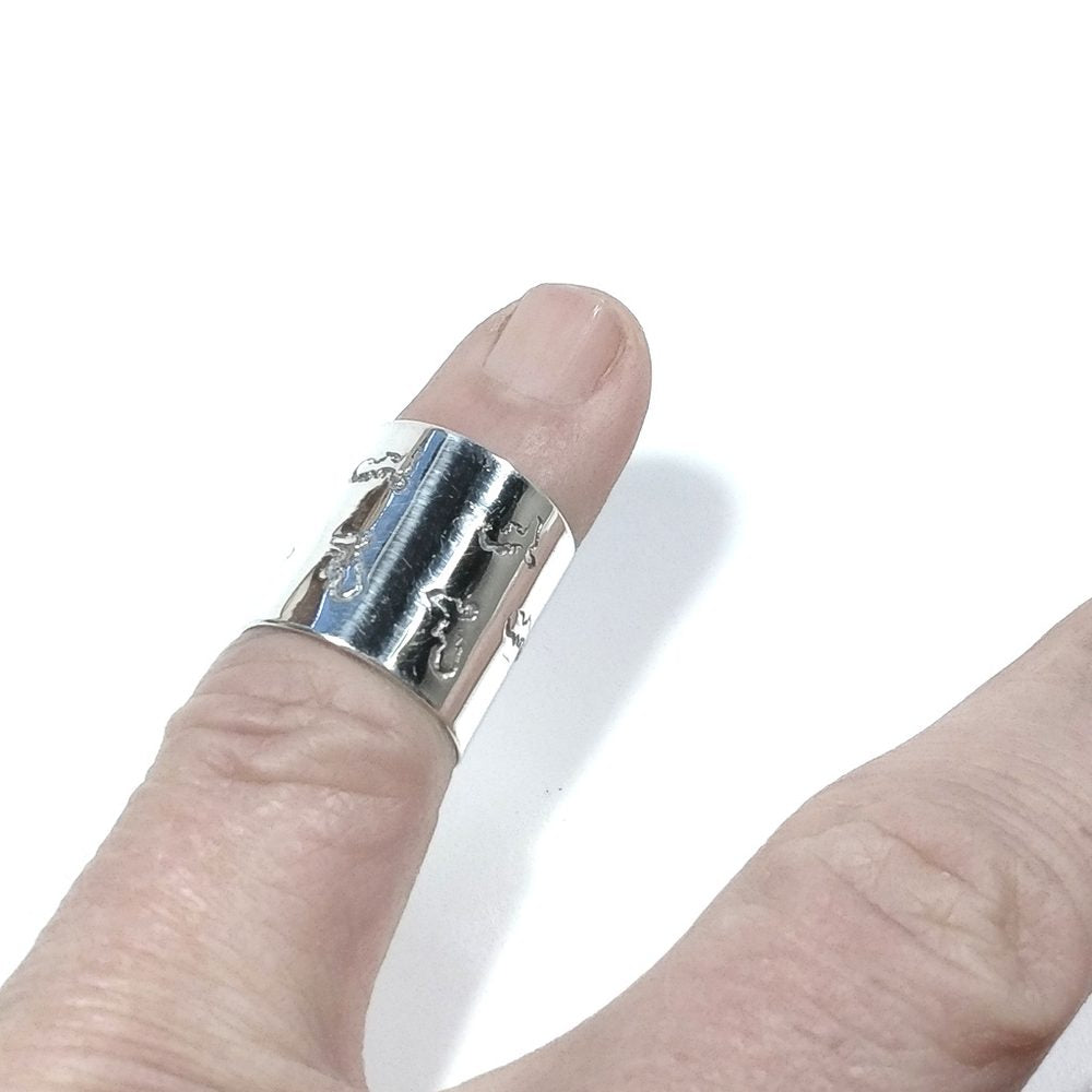 ANELLO artigianale in argento 925 Anello fascia | Elba a Porter – immagine3