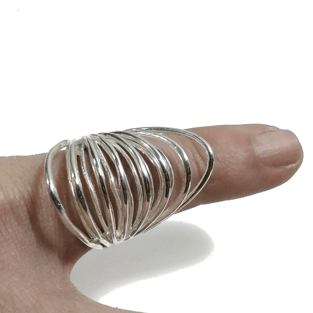 Anello fascia in argento 925 ANELLO artigianale | GIOIELLI Contemporanei in argento