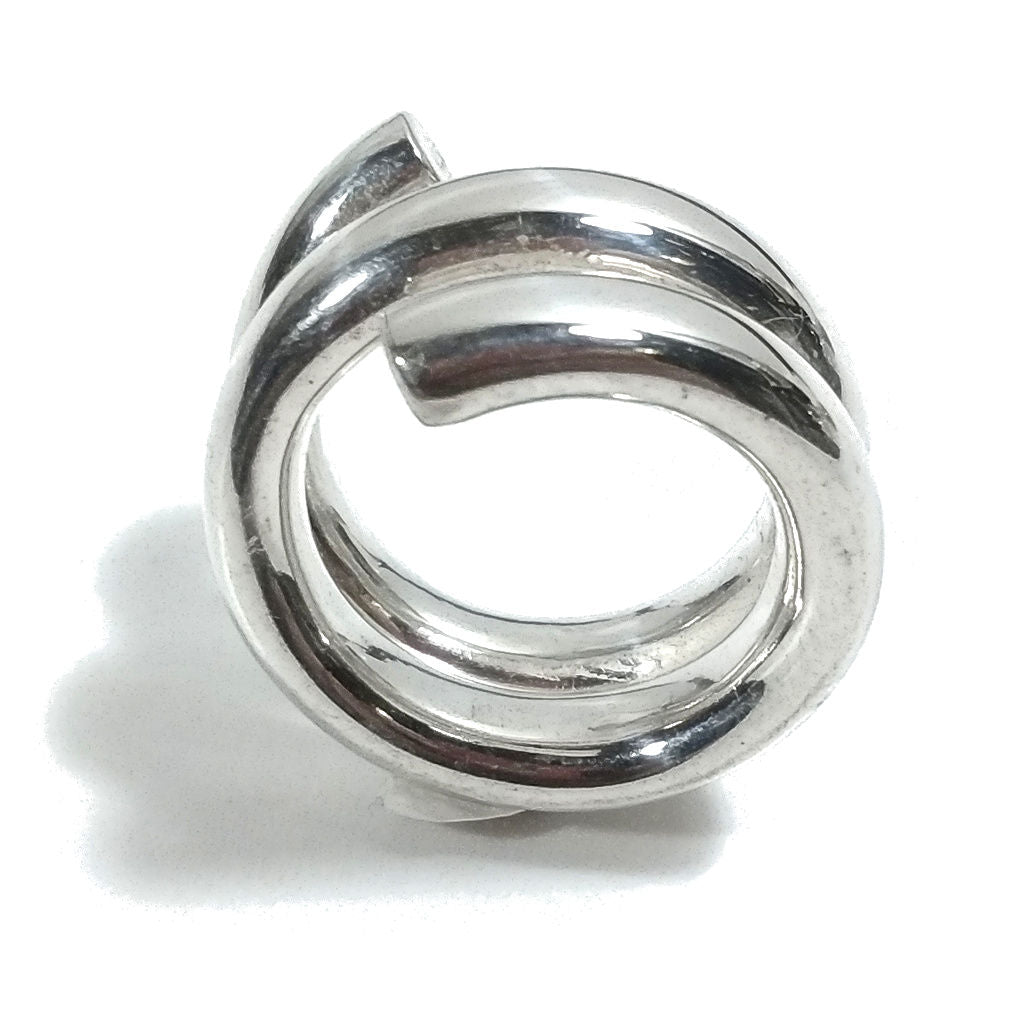 ANELLO artigianale in argento 925 Anello a spirale - REZA