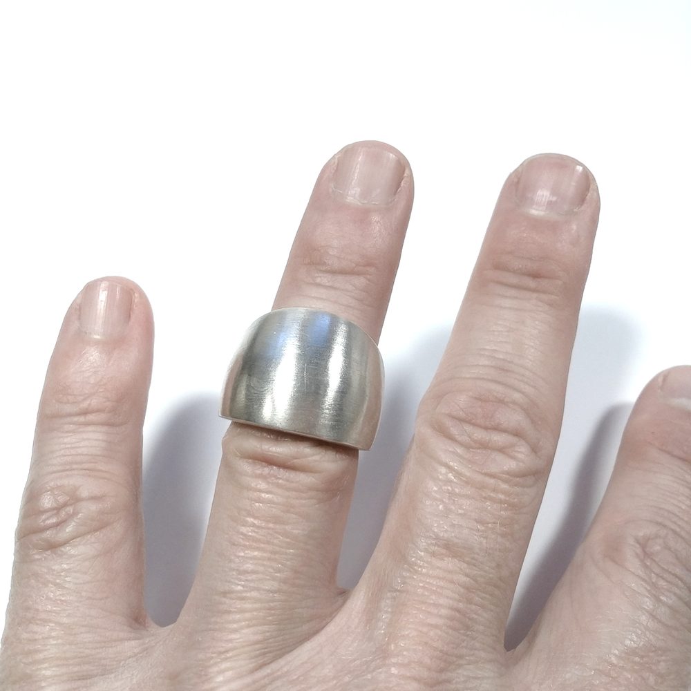 Anello fascia in argento 925 - fascia liscia in argento