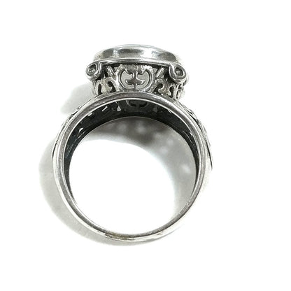 Anello fascia in argento 925 ANELLO artigianale Pietra di luna | ANELLI ARGENTO