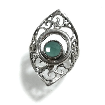 Anello fascia in argento 925 ANELLO artigianale Pietra di luna | ANELLI ARGENTO | filigrana