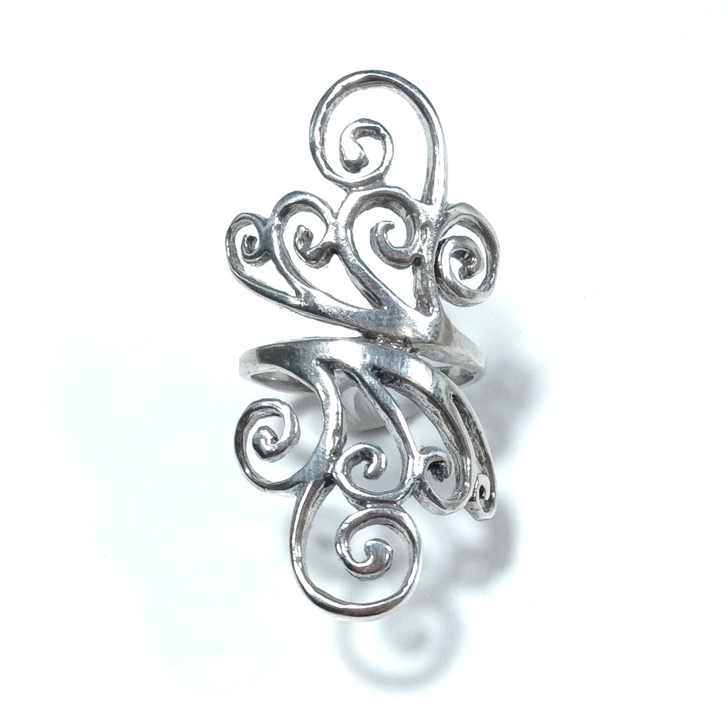 Anello fascia in argento 925 ANELLO artigianale | Spirale