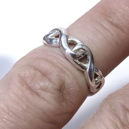 Anello fascia in argento 925 Anello d'argento | INFINITO – immagine6