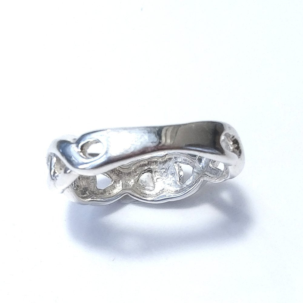 Anello fascia in argento 925 Anello d'argento | INFINITO