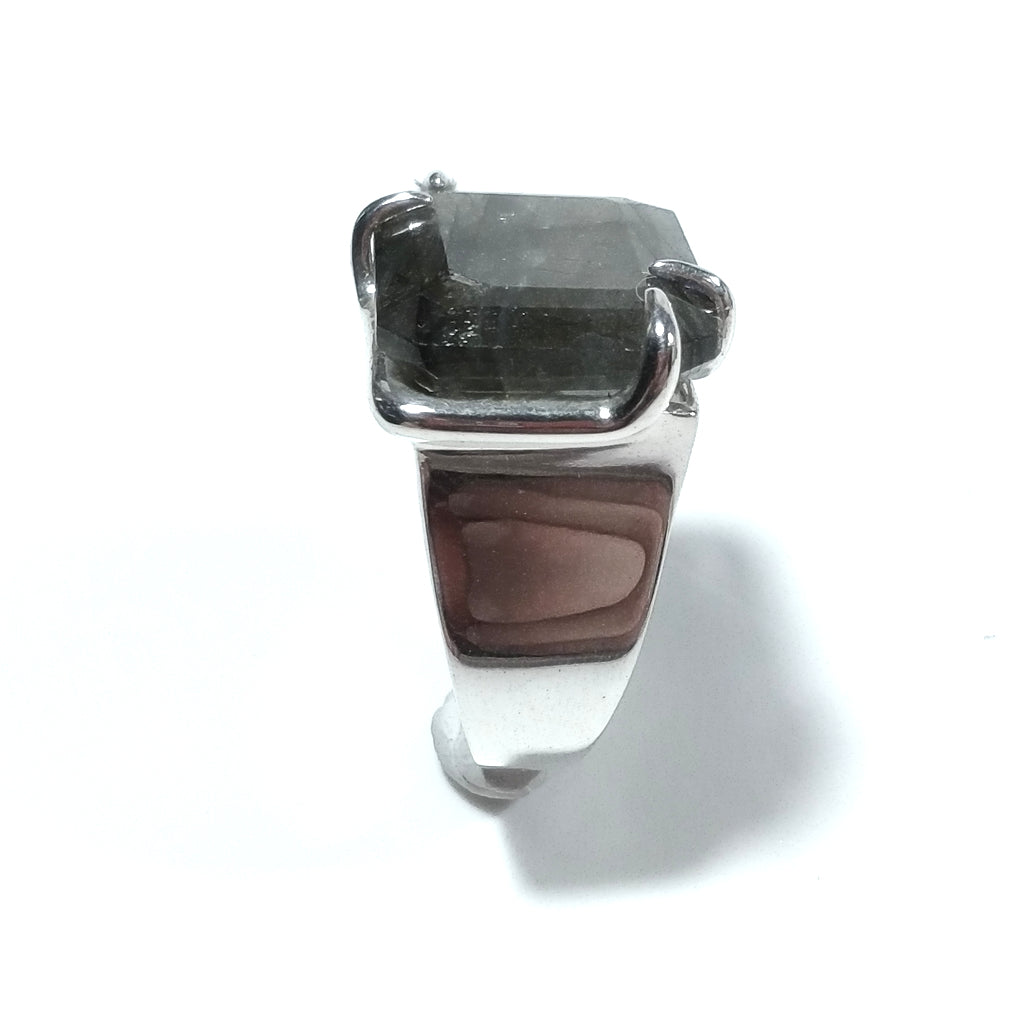 Anello con pietra in argento 925 ANELLO artigianale Labradorite – immagine6