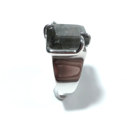 Anello con pietra in argento 925 ANELLO artigianale Labradorite – immagine6