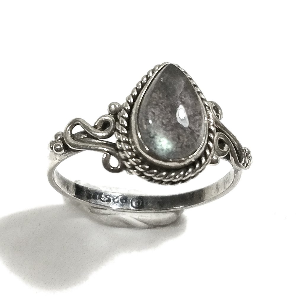 ANELLO artigianale in argento 925 - labradorite