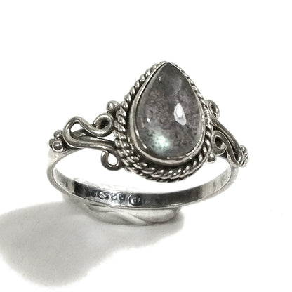 ANELLO artigianale in argento 925 - labradorite
