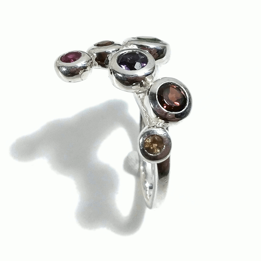 ANELLO artigianale in argento 925 Anello con pietra Labradorite – immagine8