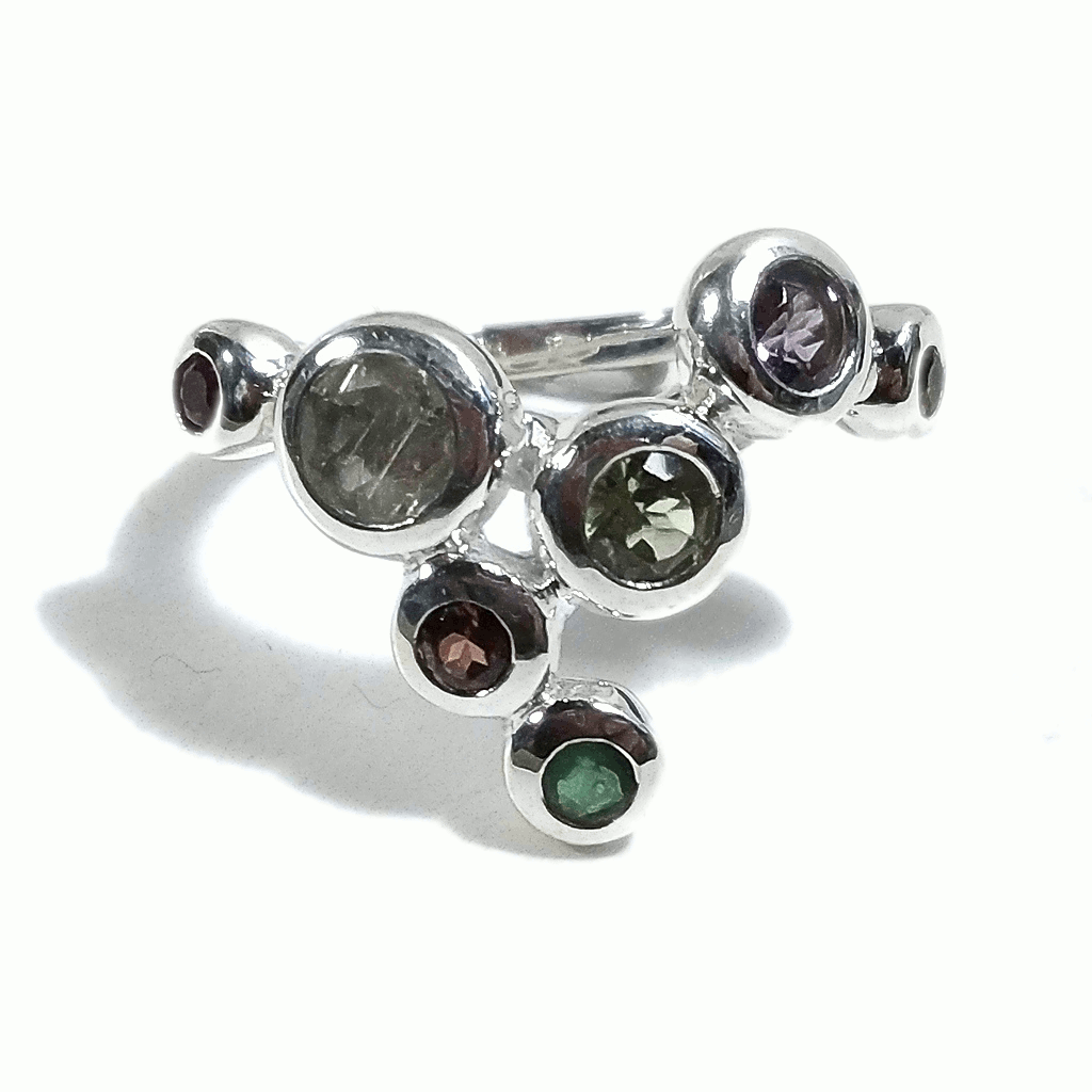 ANELLO artigianale in argento 925 Anello con pietra Labradorite – immagine7