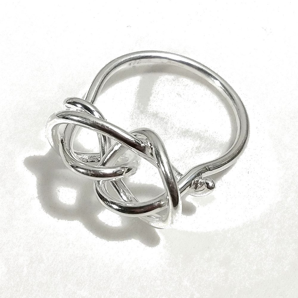 Anello in argento 925 CRAZY | Anello con NODO | argento sovrapponibile