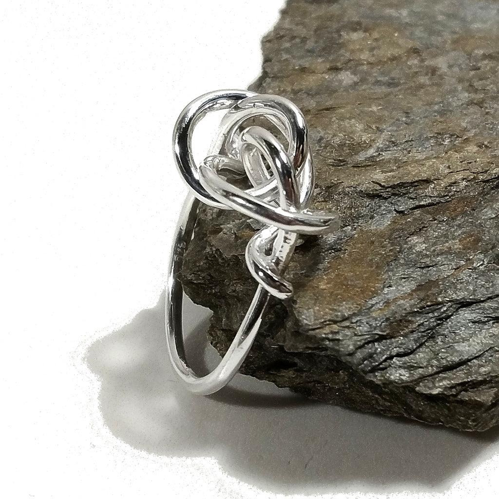Anello con nodo argento top