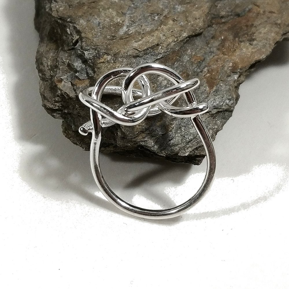 Anello in argento 925 CRAZY | Anello con NODO | argento sovrapponibile