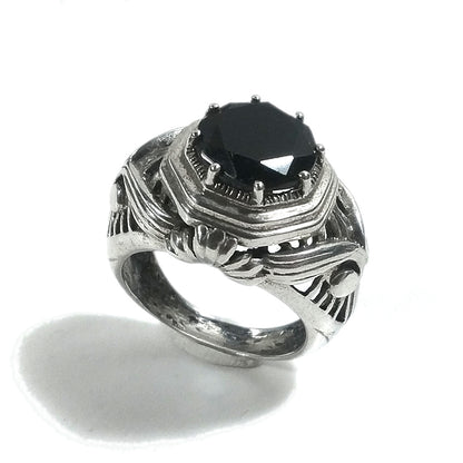 Anello fascia in argento 925 ANELLO artigianale Pietra di luna | ANELLI ARGENTO