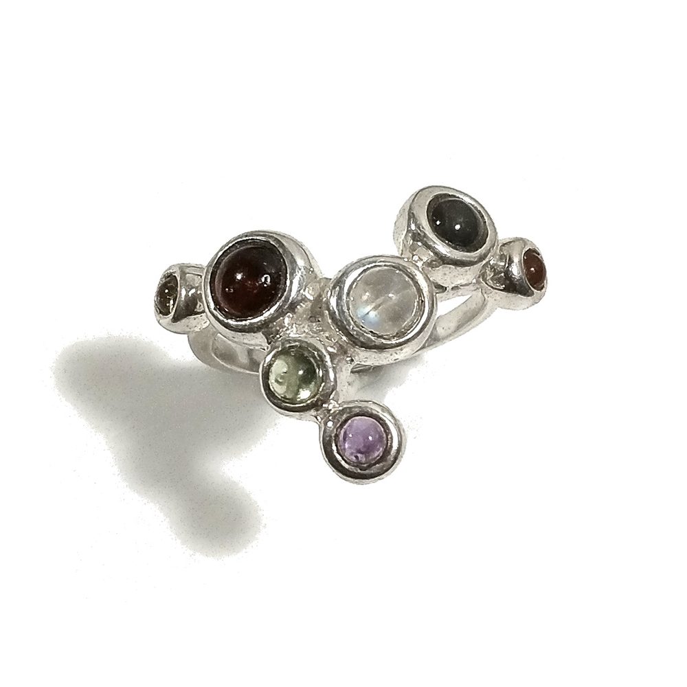 ANELLO artigianale in argento 925 Anello con pietra Labradorite – immagine9