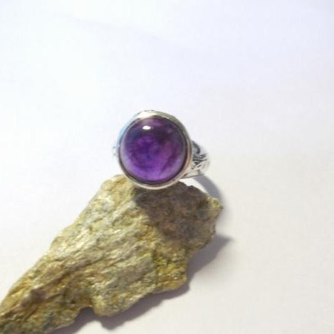 anello argento ametista