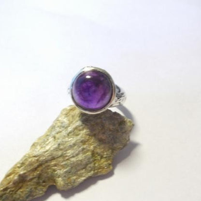 anello argento ametista