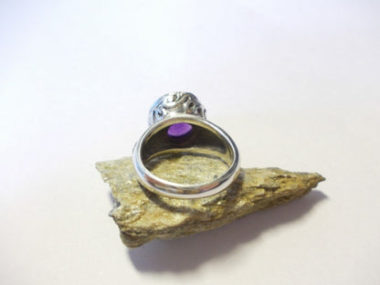 anello argento ametista
