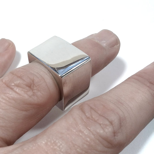 ANELLO artigianale in argento 925 - CUBIC – immagine2