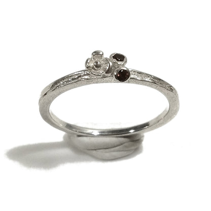 Anello in argento 925 a forma di FIORI con pietra - KIJA – immagine7