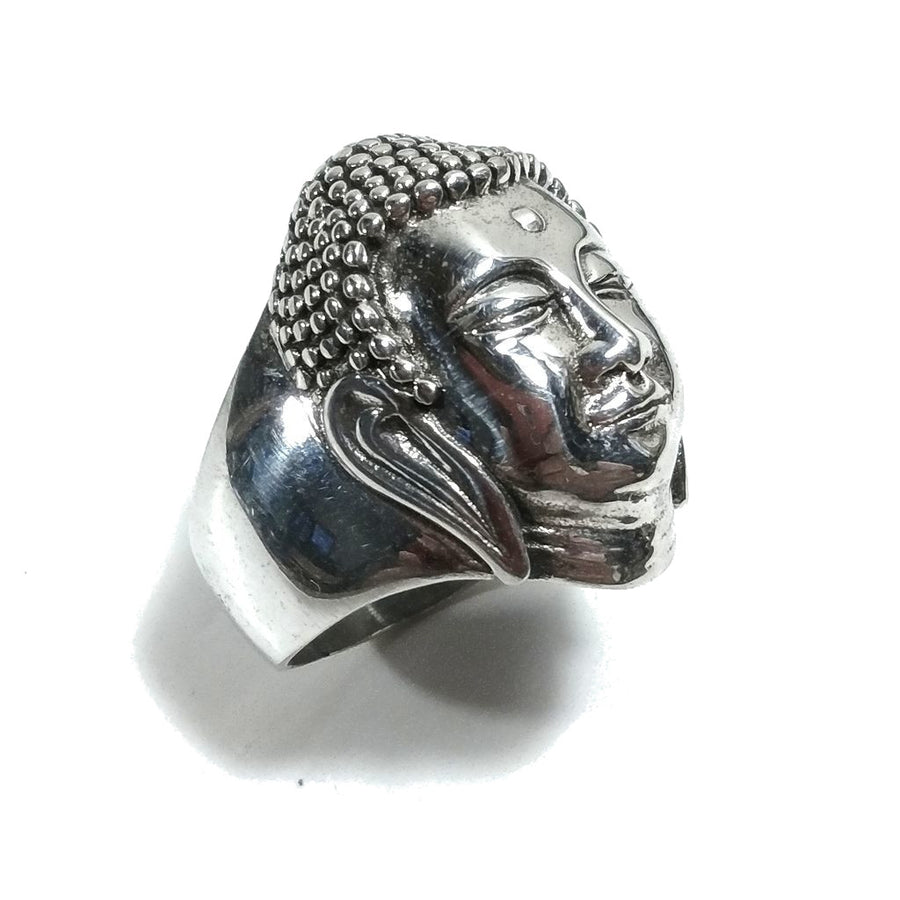 Anello testa di BUDDHA in argento 925 - SALJI