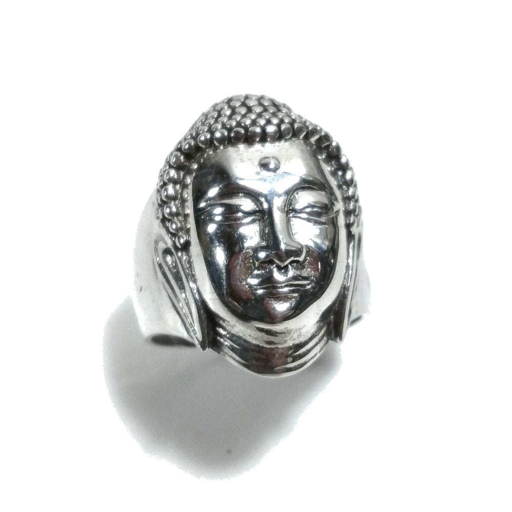 Anello testa di BUDDHA in argento 925 - SALJI