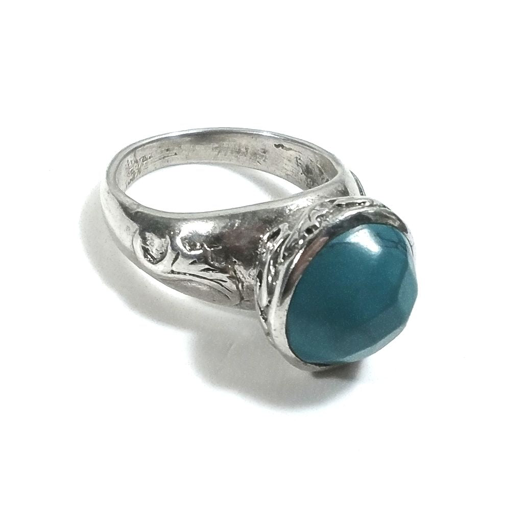 ANELLO etnico in argento 925 con Turchese | Gioielli etnici